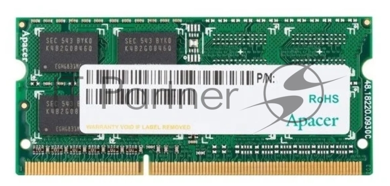 Модуль памяти Apacer SO-DIMM DDR3 4GB 1600MHz (PC3-12800) (Retail) (AS04GFA60CATBGC/DS.04G2K.KAM)