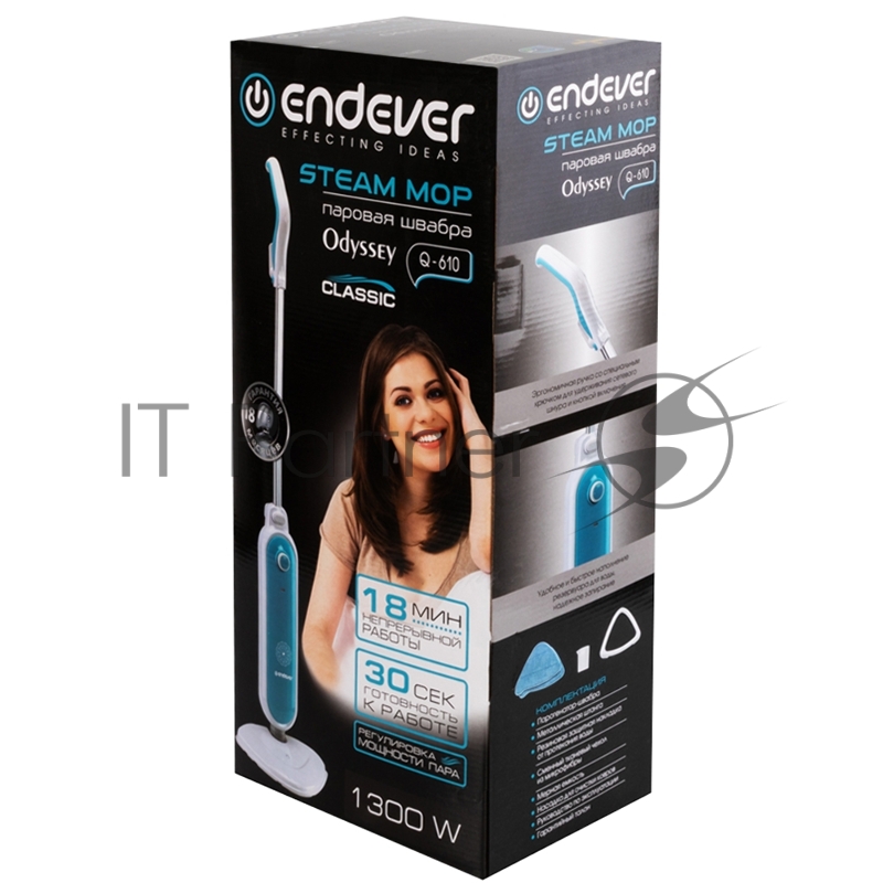 Паровая швабра ENDEVER ODYSSEY Q-610, белый/голубой