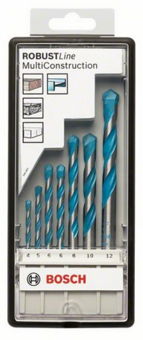 Bosch Bosch Robust Line Multi Construction 2607010543 набор сверл 7 шт,универсальный