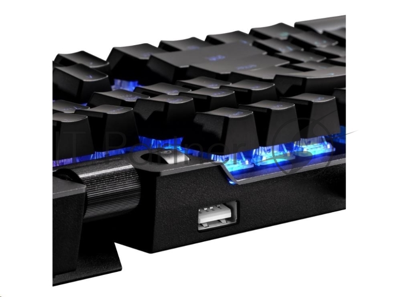 Игровая клавиатура XPG SUMMONER (Cherry MX blue switches, USB, аллюминиевая рама, RGB подсветка, подставка под запястья, USB порт)