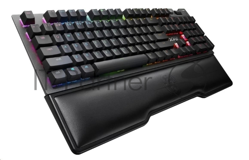 Игровая клавиатура XPG SUMMONER (Cherry MX red switches, USB, аллюминиевая рама, RGB подсветка, подставка под запястья, USB порт)