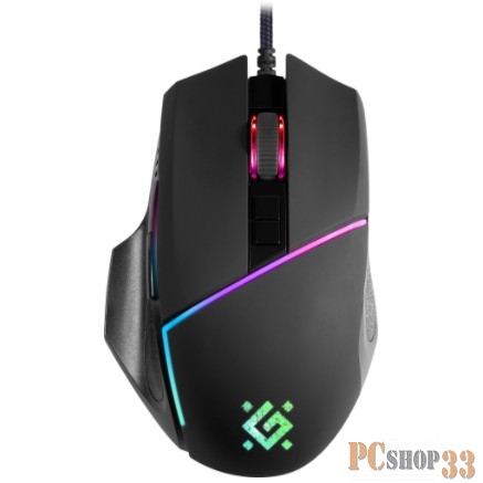 Проводная игровая мышь Warfame GM-880L RGB,8кнопок,12800dpi DEFENDER