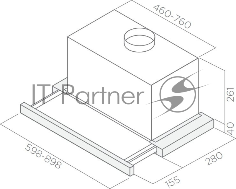 Встраиваемая вытяжка ELICA ELITE 26 IX/A/60 / 800 м3, сенсорное управл., цвет: нерж.сталь