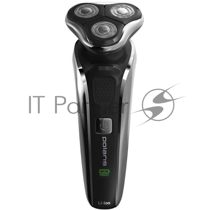 Бритва PMR 0307RС wet&dry PRO 5 blades+ электрическая (POLARIS) , черный/хром