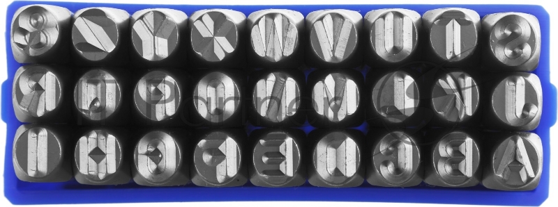 Клейма ЗУБР 21505-05_z01 буквенные латинские шрифт 5мм