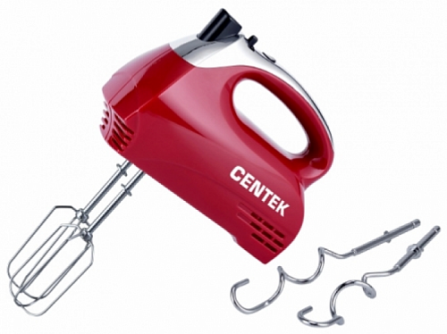 Миксер ручной Centek CT-1118 хром/вишня