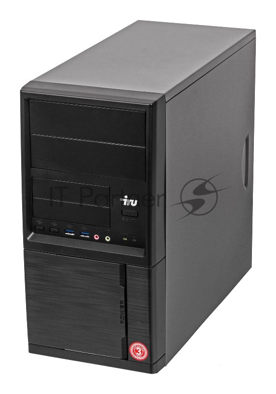 ПК IRU Office 310H5 MT i3 10100 (3.6) 4Gb SSD240Gb UHDG 630 Free DOS GbitEth 400W черный