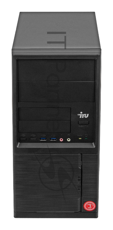 ПК IRU Office 310H5 MT i3 10100 (3.6) 4Gb SSD240Gb UHDG 630 Free DOS GbitEth 400W черный