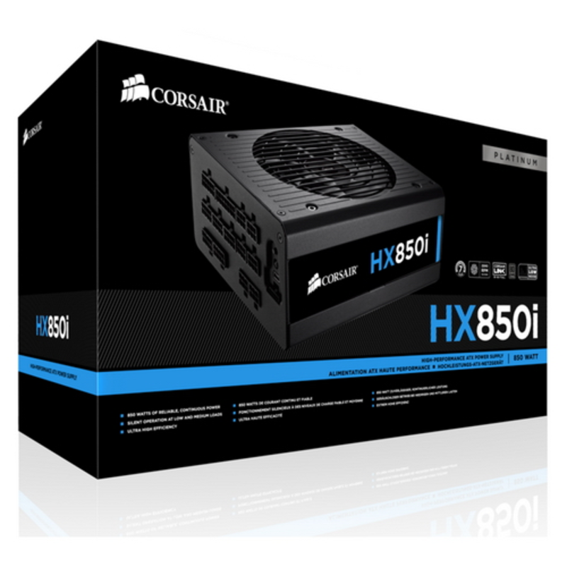Блок питания Corsair HX850i CP-9020073-EU 850W Full Modular Power Supply, RTL {2}