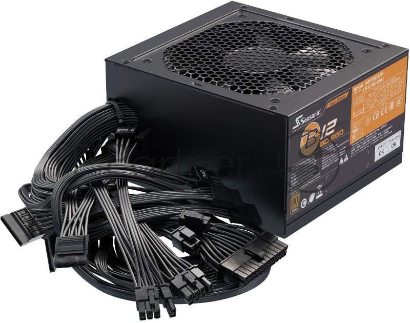 Блок питания Seasonic ATX 850W B12 BC-850 80+ bronze (24+8+4+4pin) 120mm fan 6xSATA RTL