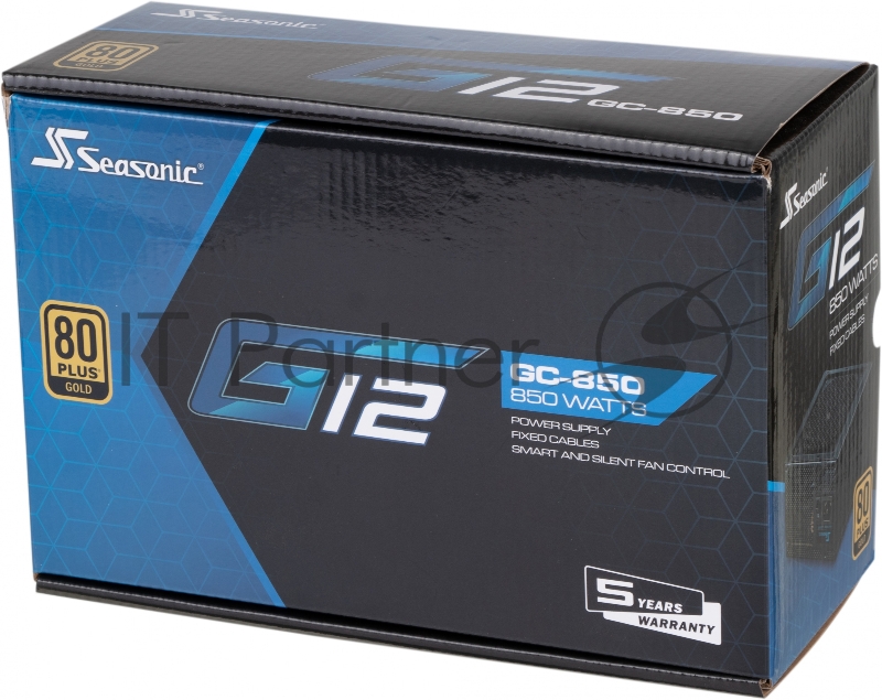 Блок питания Seasonic ATX 850W G12 GC-850 80+ gold (24+8+4+4pin) 120mm fan 6xSATA RTL