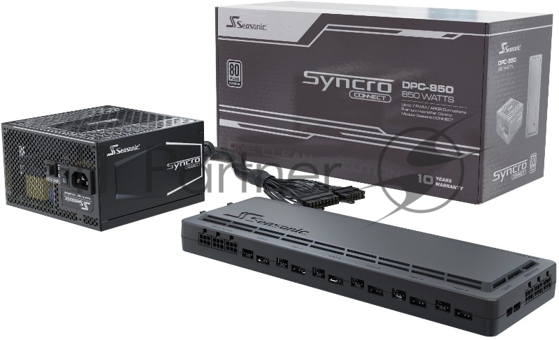 Блок питания Seasonic ATX 850W SYNCRO Q704 80+ platinum 24+2x(4+4) pin APFC 135mm fan 5xSATA Cab Manag RTL