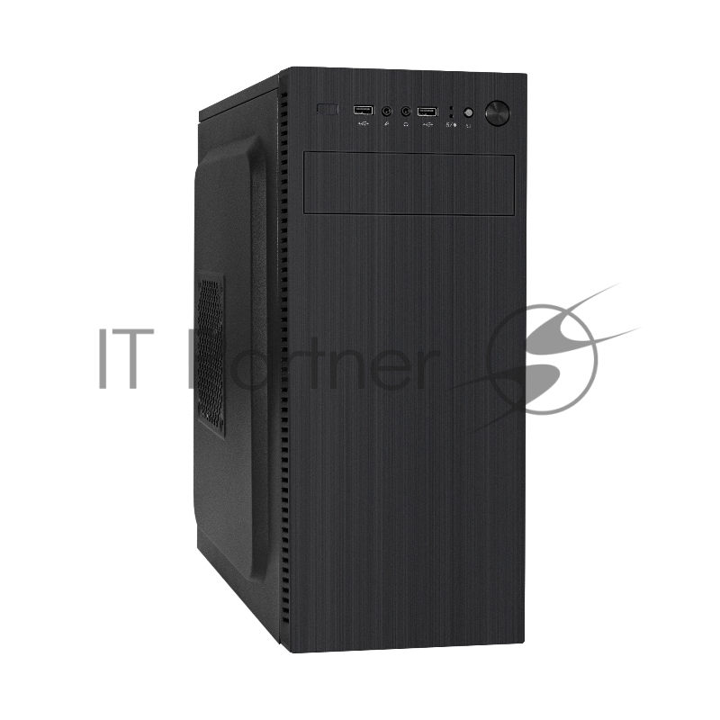 Корпус Miditower ExeGate EX289296RUS AA-338-AA450 (ATX, AA450 8см, 2*USB, аудио, черный)