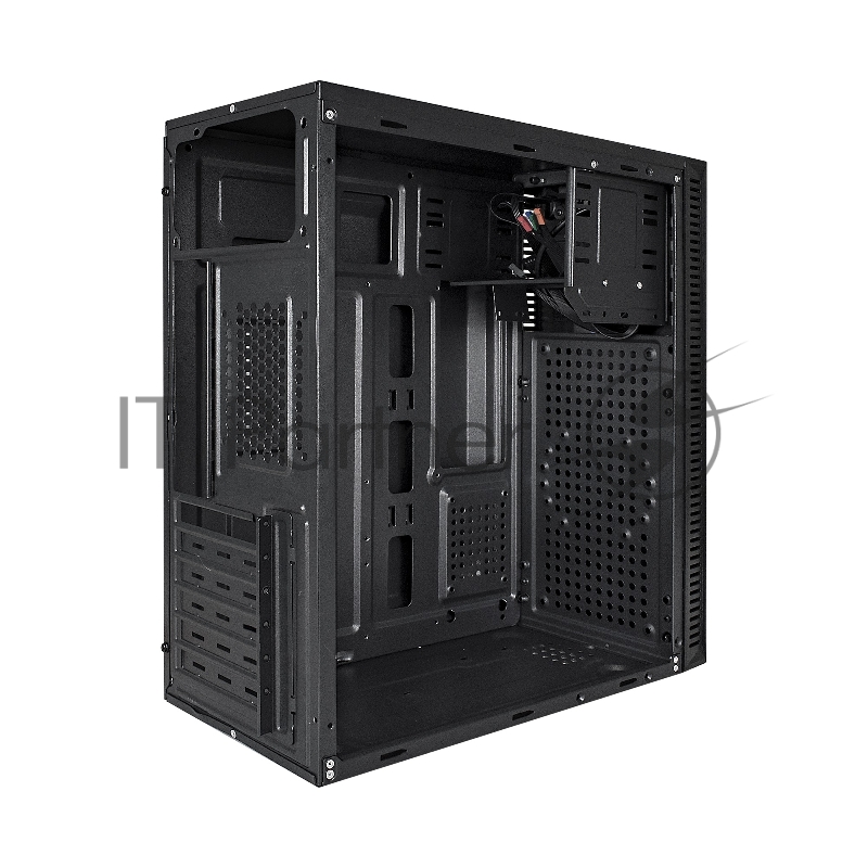 Корпус Miditower ExeGate EX289296RUS AA-338-AA450 (ATX, AA450 8см, 2*USB, аудио, черный)