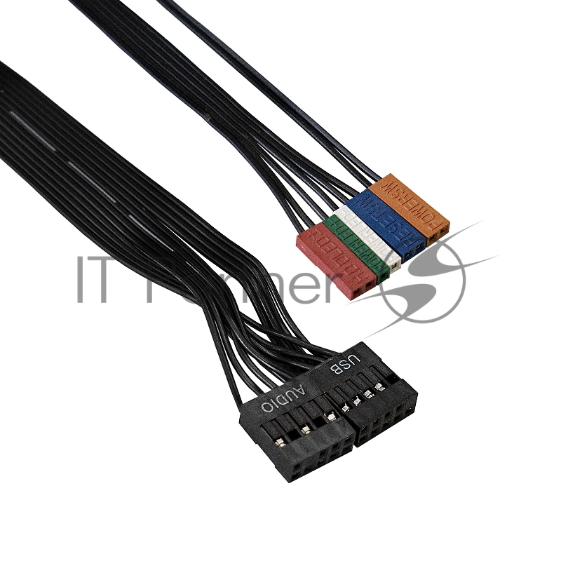 Корпус Miditower ExeGate EX289296RUS AA-338-AA450 (ATX, AA450 8см, 2*USB, аудио, черный)