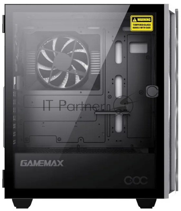 GameMax Корпус Diamond COC (ATX,Черн,USB3.0,Зак.стекло,1* MB turbo fan, без БП)