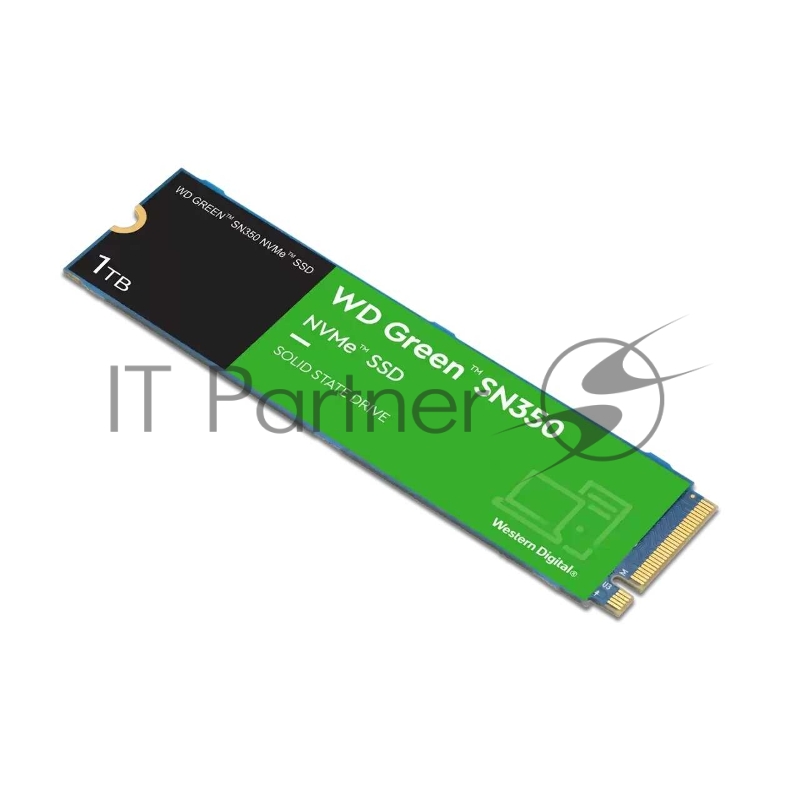 Твердотельный накопитель SSD WD Green SN350 NVMe WDS100T3G0C 1ТБ M2.2280 (QLC)