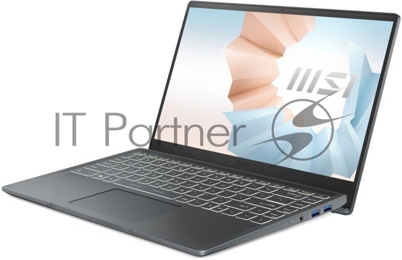 Modern 14 B11SBU-676RU (MS-14D2) 14.0 FHD(1920x1080)/Intel Core i7-1195G7 2.90GHz Quad/16GB+512GB SSD/GF MX450 2GB/WiFi/BT5.1/1.0MP/microSD/3