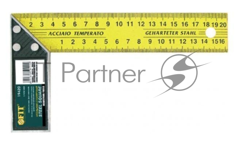 Угольник FIT 19420 столярный желтый 200мм