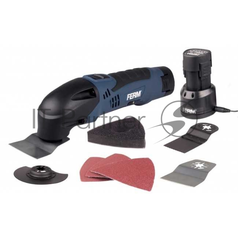 Реноватор МФИ аккумуляторный FERM OTM1006, 5000-18000 об.мин., 12 В,1,5 Ач, 2 ак., кейс