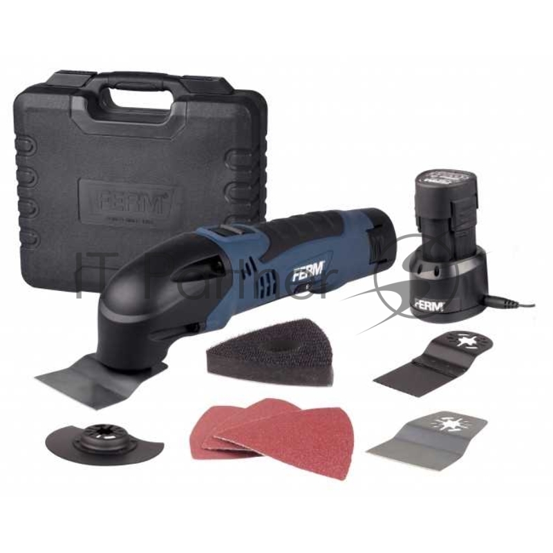 Реноватор МФИ аккумуляторный FERM OTM1006, 5000-18000 об.мин., 12 В,1,5 Ач, 2 ак., кейс