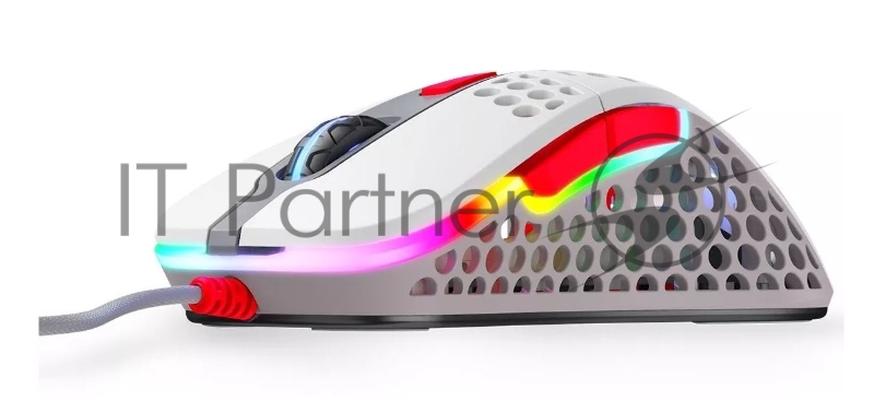 Игровая мышь Xtrfy M4 RETRO серая (5 кнопок, OMRON, Pixart 3389, 16000 dpi, RGB подсветка, USB)