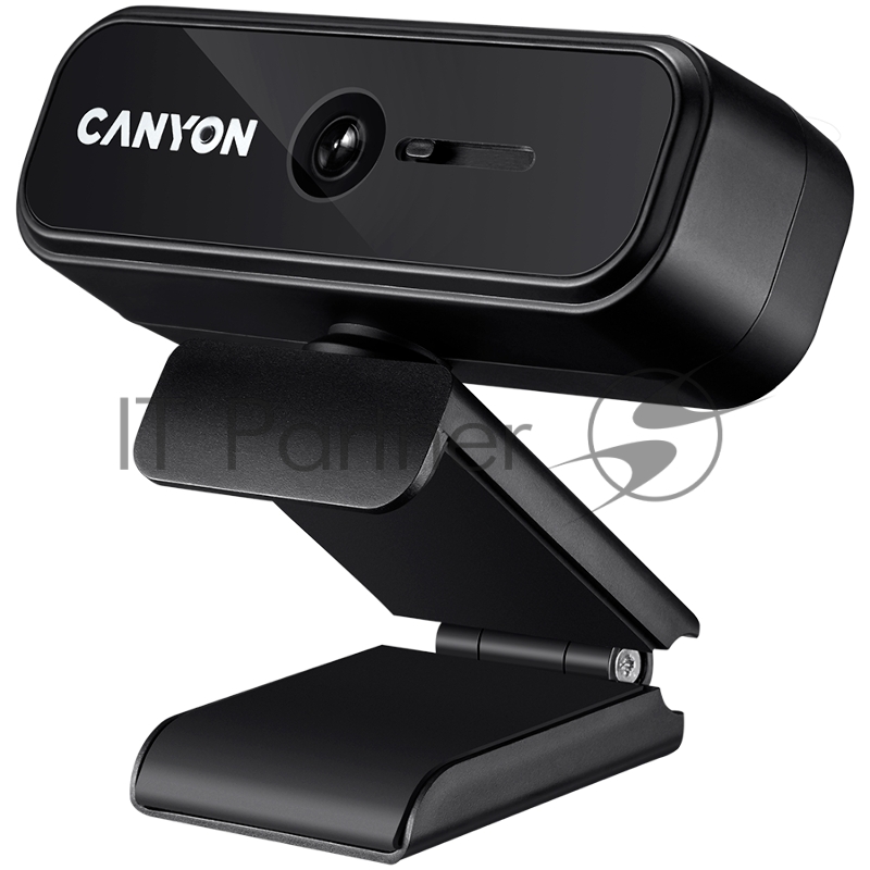 Веб камера CANYON C2 720P HD 1.0Mega fixed focus webcam with USB2.0. connector, 360° rotary view scope, 1.0Mega pixels, built in MIC, Resolution 1280*720(1920*1080 by interpolation), viewing angle 46°, cable length 1.5m, 90*60*55mm, 0.104kg, Black