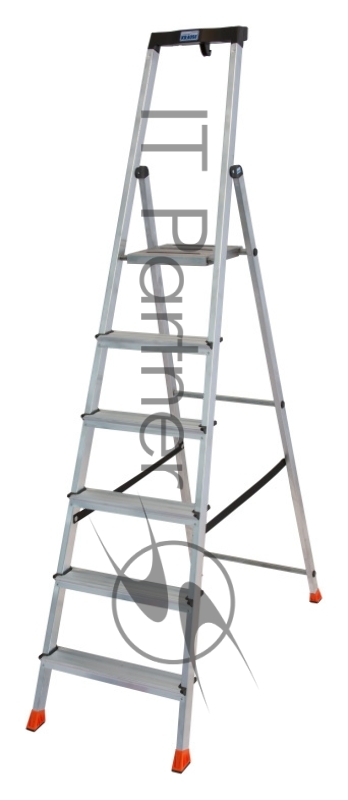 SAFETY Складная стремянка 6 ступ. с полочкой