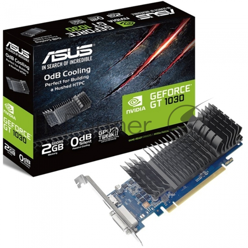 Видеокарта ASUS NVIDIA GT1030-SL-2G-BRK GeForce Gt1030 VGA Retail