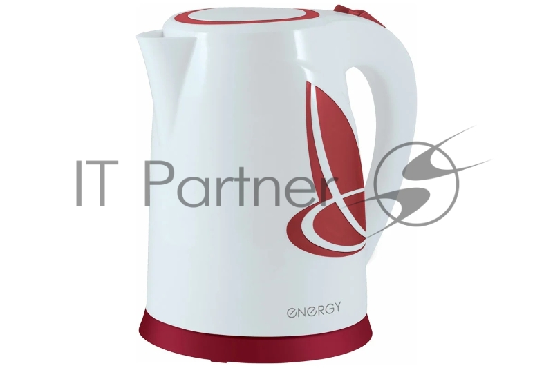 Чайник ENERGY E-211 (1,8 л диск) бело-красный