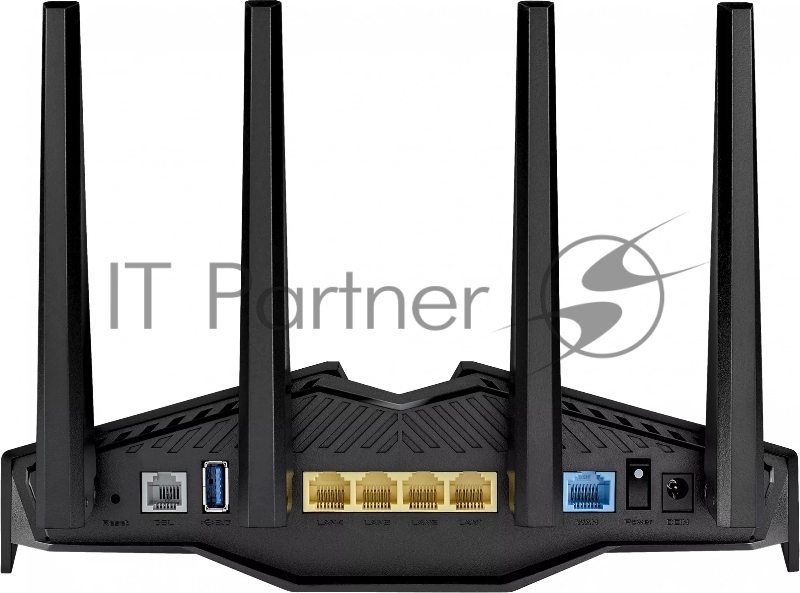 Маршрутизатор ASUS DSL-AX82U Dual-band WiFi 6 xDSL Modem Router 574(2x2)+4804Mbps(4x4) EU/13/EU/P_EU_/ RTL {5} (728591) (90IG05Q0-BM9100)