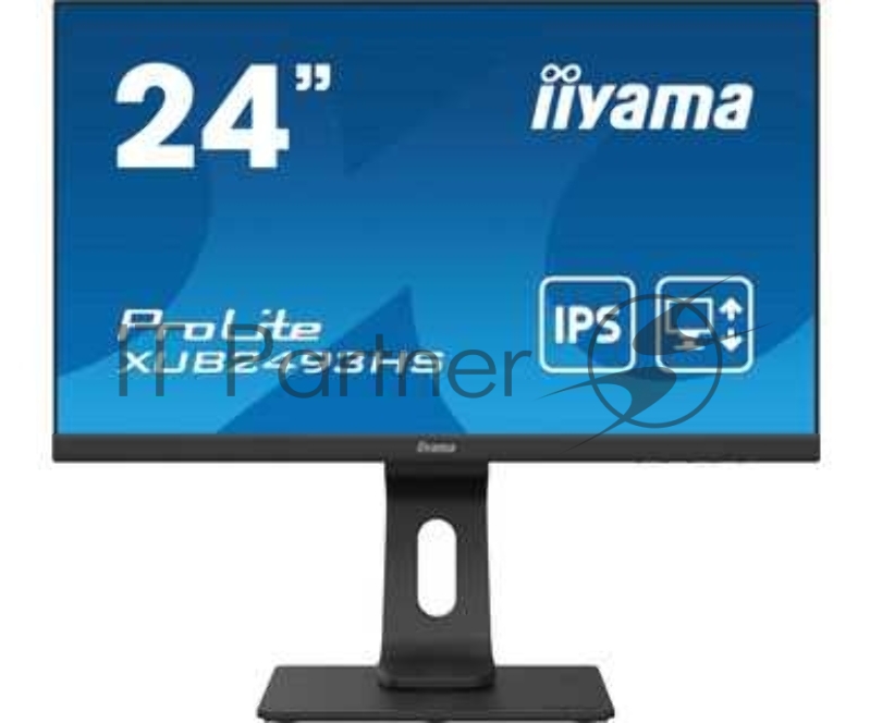 Монитор Iiyama 23.8 ProLite XUB2493HS-B4 черный IPS LED 16:9 HDMI M/M матовая HAS Pivot 250cd 178гр/178гр 1920x1080 D-Sub DisplayPort FHD 4.8кг