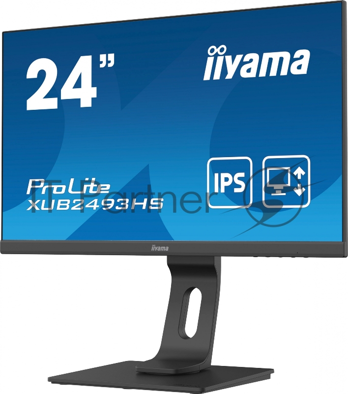 Монитор Iiyama 23.8 ProLite XUB2493HS-B4 черный IPS LED 16:9 HDMI M/M матовая HAS Pivot 250cd 178гр/178гр 1920x1080 D-Sub DisplayPort FHD 4.8кг
