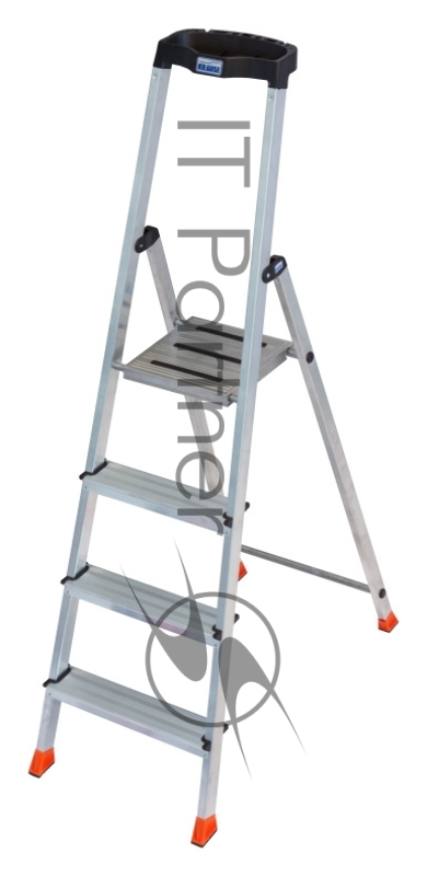Стремянка Krause Safety алюминий 4ступ. H2.83м макс.нагр.:150кг (128942)