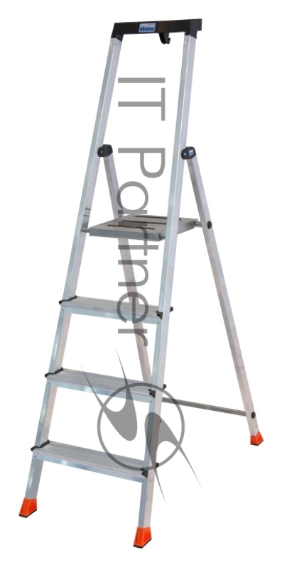 Стремянка Krause Safety алюминий 4ступ. H2.83м макс.нагр.:150кг (128942)