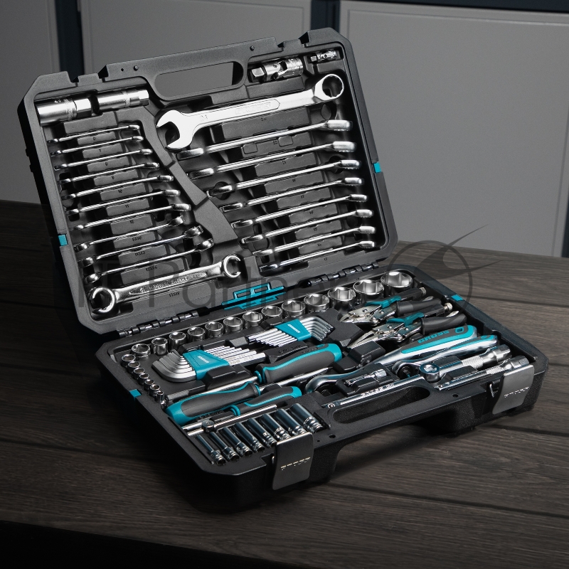 Набор инструментов Gross 78 пред. , 120 зубьев, CrV, 1/4, 1/2 14148