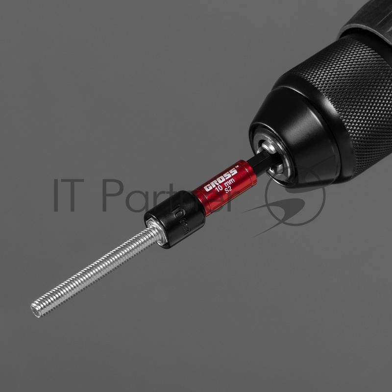 Бита с торцевой головкой GROSS , магнит. Nut-Driver, 10 мм, S2//Gross 11619