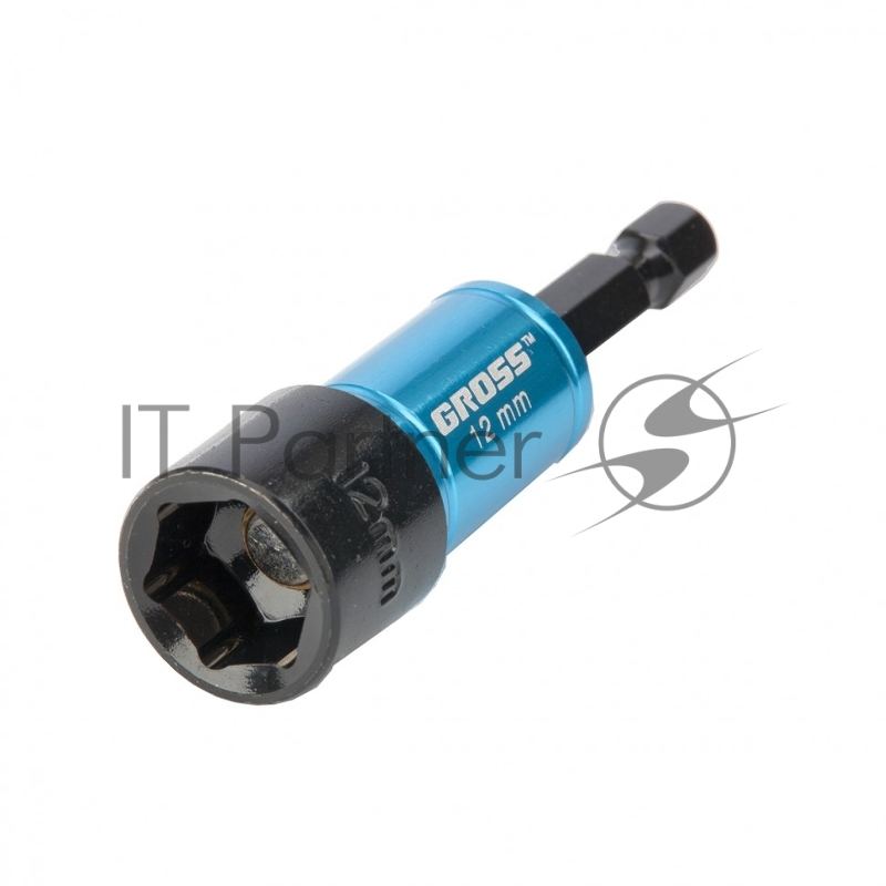 Бита с торцевой GROSS головкой, магнит. Nut-Driver, 12 мм, S2//Gross 11621