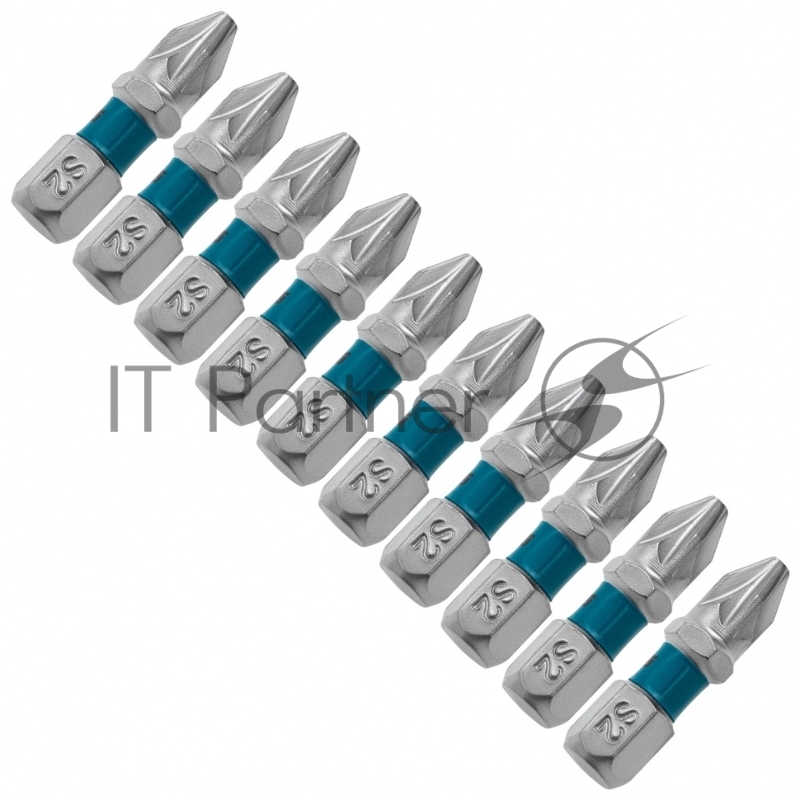 Набор бит GROSS РZ2x25, сталь S2, 10шт // 11340