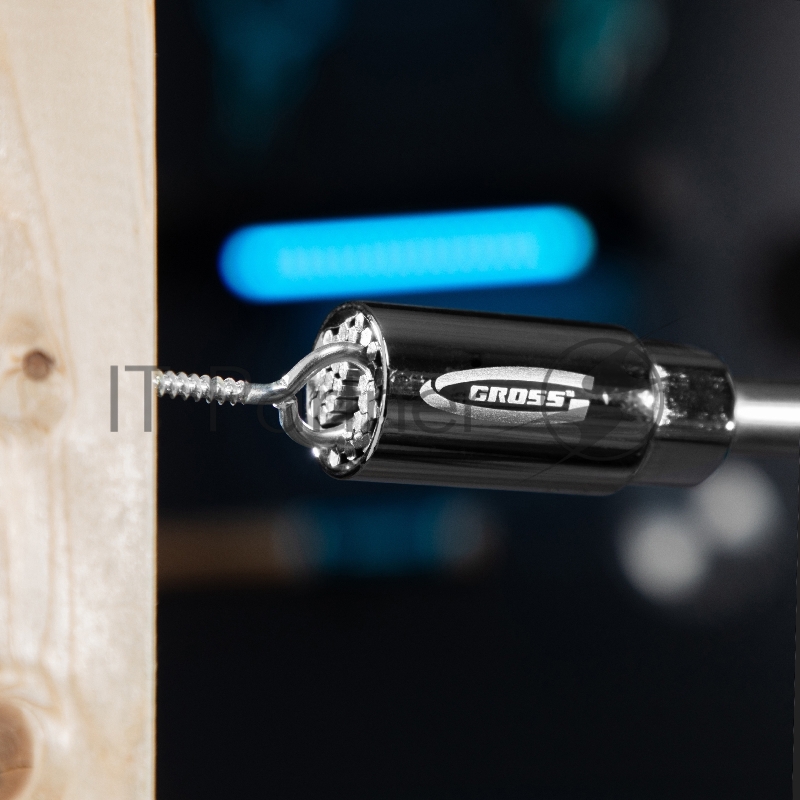 Головка торцевая GROSS многоразмерная CrV 6-21мм под квадрат 3/8, CrV, хромир.// 13191