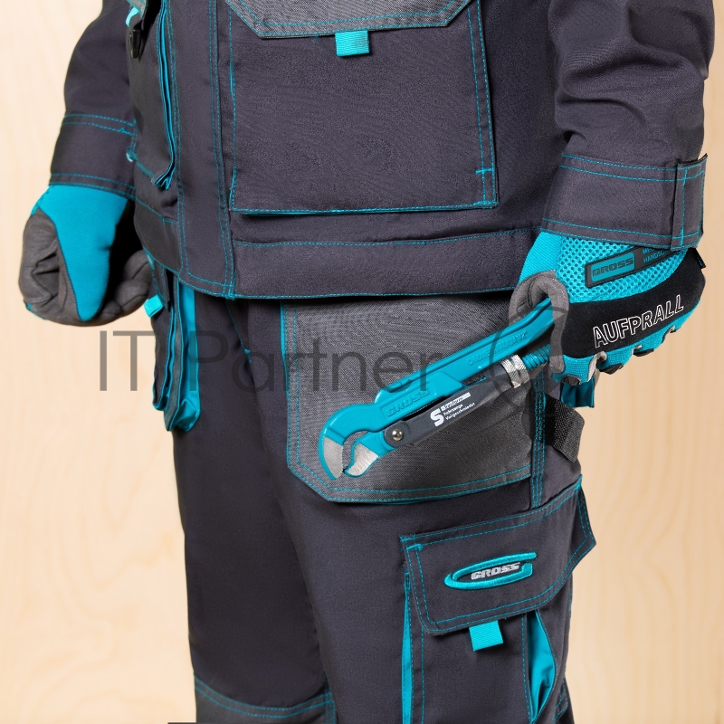 Ключ трубный GROSS рычажный, №0, 0,5, цельнокованый, CrV, тип - S// GROSS 15610