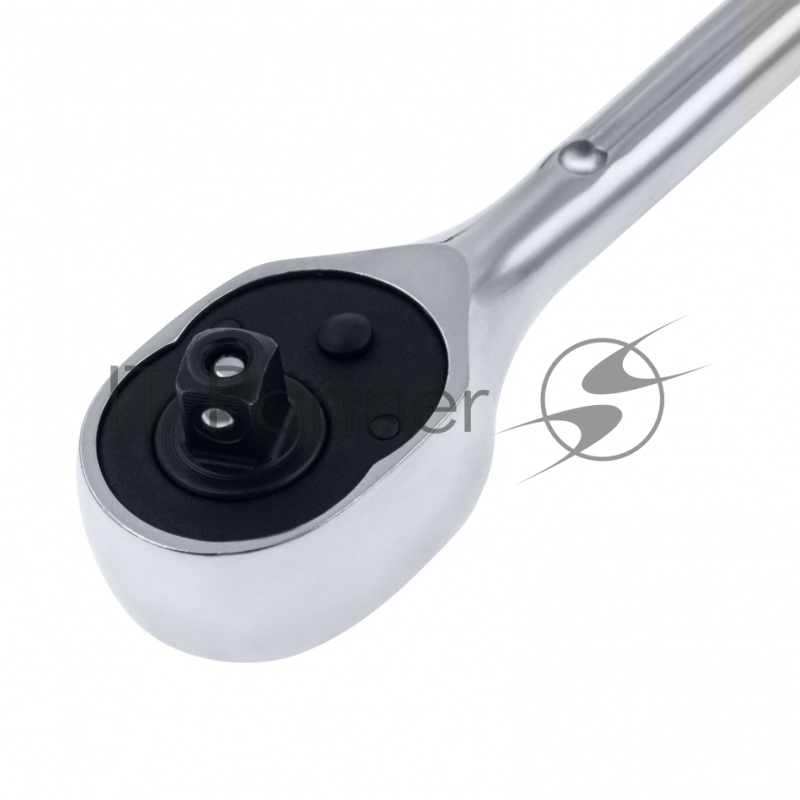 Ключ телескопический GROSS трещоточный 1/4, 150-200 мм, CrV, хромир., 2-х комп. рукоятка // 14074