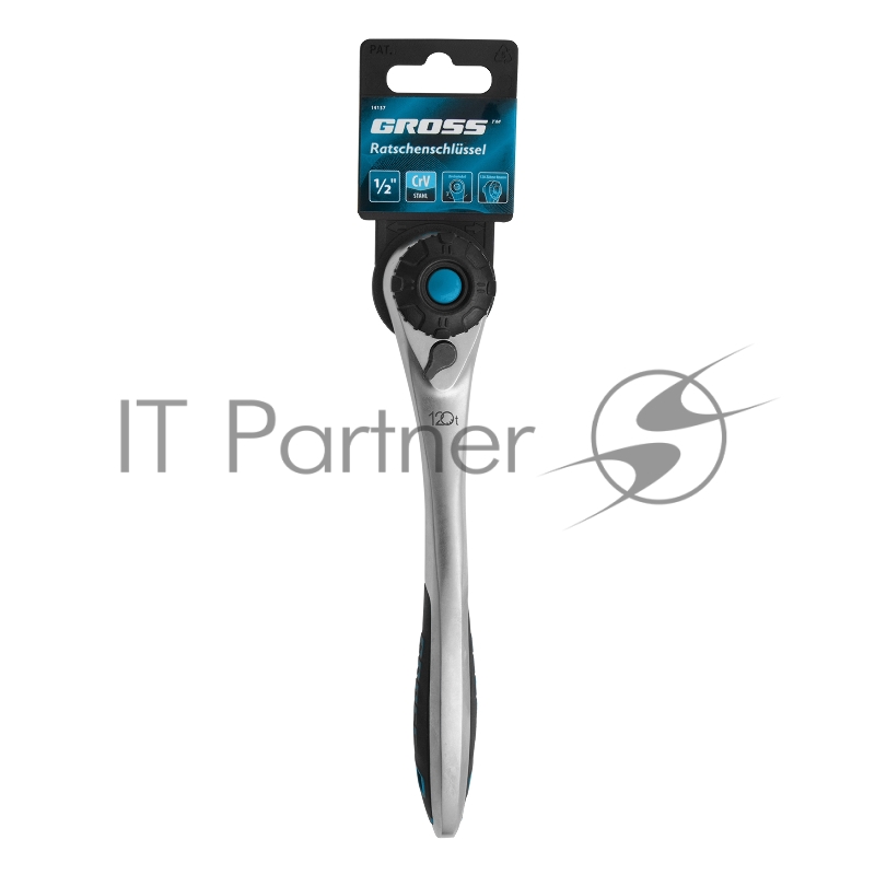 Ключ трещоточный GROSS , 120 зубьев 1/2 14137