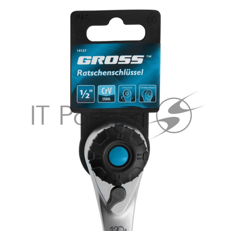 Ключ трещоточный GROSS , 120 зубьев 1/2 14137