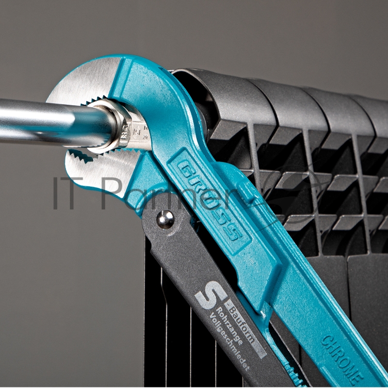 Ключ трубный рычажный GROSS , №3, 2, цельнокованый, CrV, тип - S// 15615