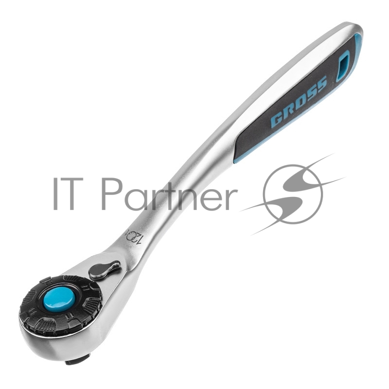 Набор торцевых GROSS головок, трещотка 120 зубьев, 36 предметов 14144