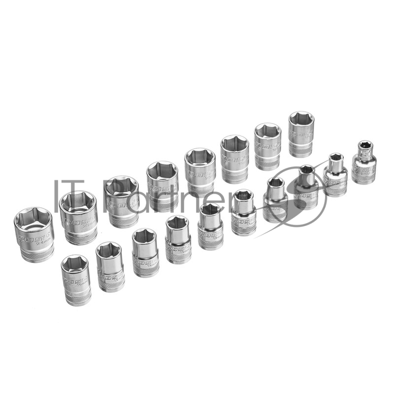 Набор торцевых GROSS головок, трещотка 120 зубьев, 36 предметов 14144