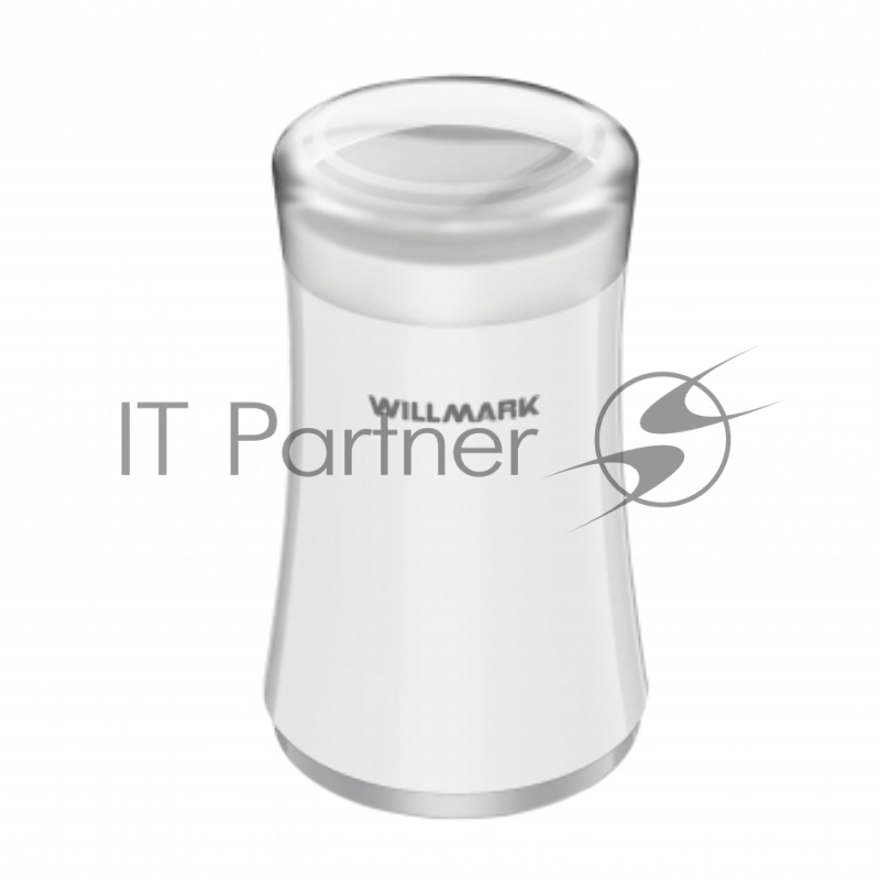 Кофемолка WILLMARK WCG-274 (200Вт, 100г., прозрачная крышка, ротационный нож) белый