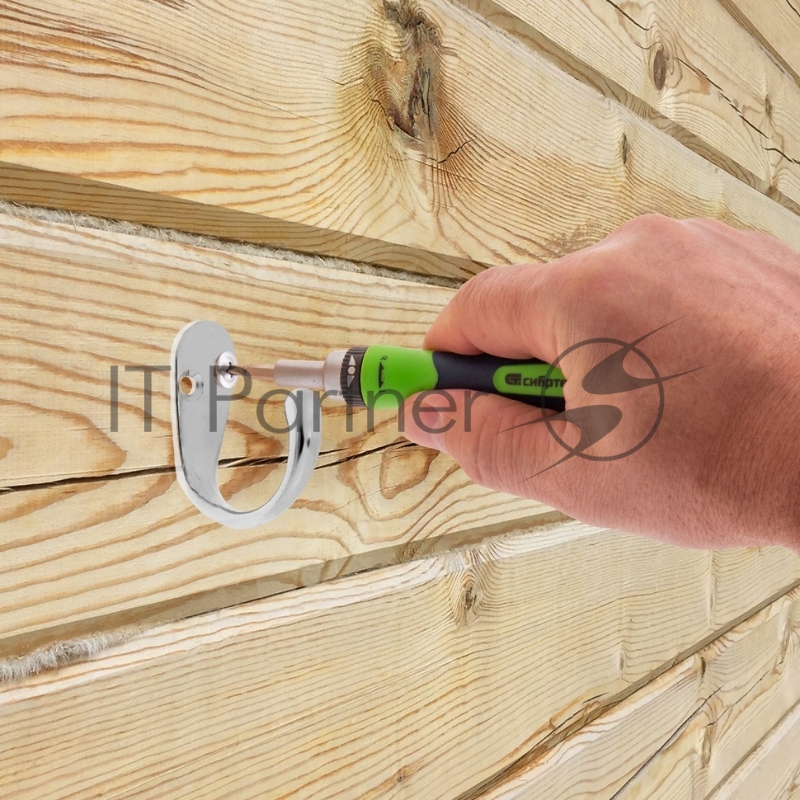 Набор отверток СИБРТЕХ 13363 отвертки реверсиные с набором бит торцевых головок 61 предм. crv