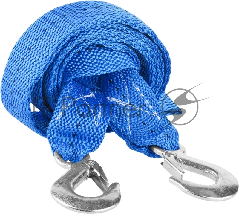 Трос буксировочный DEXX, 2 крюка, 4м, 3,5т